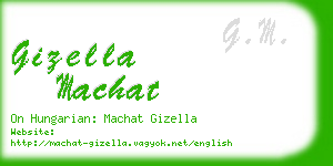 gizella machat business card